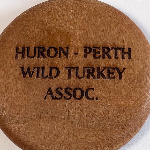 HURON PERTH ONTARIO CANADA TURKEY ASSOCIATION WOOD KEYCHAIN CANADIAN BIRD HUNTER - Picture 7 of 12